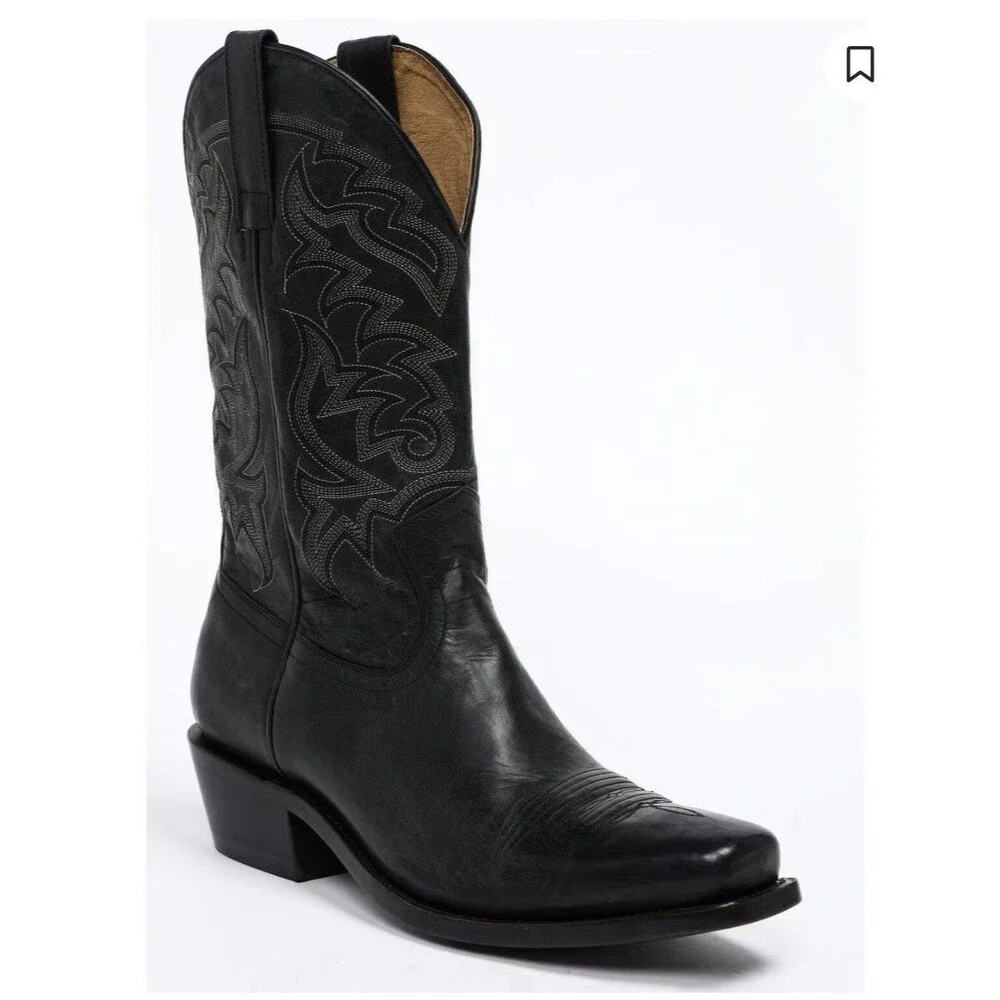 EUC Moonshine Spirit Men’s Mad Cat BBM610 Western Boots Black Size 10 Cowboy